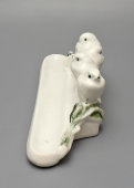 Карандашница, письменный прибор «Воробьи», Конаково, 1950-60 гг., скульптор Гуревич Е. М., фаянс