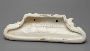 Карандашница, письменный прибор «Воробьи», Конаково, 1950-60 гг., скульптор Гуревич Е. М., фаянс