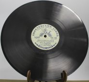 Советская старинная / винтажная пластинка 78 оборотов для граммофона / патефона с песнями С. Я. Лямшева: «Колокольчик» и «На заре туманной юности»