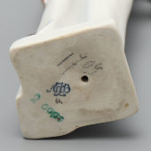 Статуэтка «Нахимовец с флажком», скульптор Велихова С. Б., редкость, фарфор ЛФЗ, 1950-60 гг.