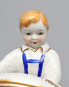 Статуэтка «Первое слово» (Сталин), скульптор С. Голембовская (Болзан), фарфор, Киевский ЭКХЗ, 1955-62 гг.