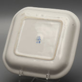 Сувенирный набор для специй «Москва Олимпиада-80»: флакон для уксуса и масла, солонка, перечница, горчичница, подставка, Минский фарфоровый завод, 1980 г.