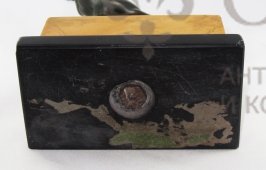 Скульптура «Римский воин», бронза, малахит, Европа, 19 век