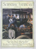 Обложка американского научно-популярного журнала «Scientific American», 11 января 1913 г., паспарту, багет
