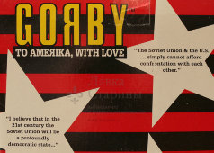 Коллекционная персонажная кукла игрушка эпохи перестройки М. С. Горбачев «Горби» (Gorby. To America with love), винил, Япония, 1990 г.