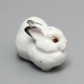Статуэтка «Кролик белый», автор Чарушин Е. И., ЛФЗ, 1960-70 гг.