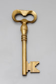 Старинный декоративный штопор «Ключ»​, Россия, 19 век, бронза.