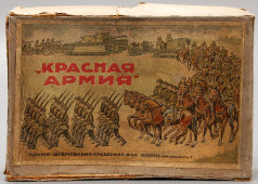 Настольная игра для детей «Красная Армия», штемпельно-граверная фабрика, Ленинград, 1930-е