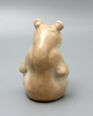 Фарфоровая статуэтка СССР «Медведь с поднятой лапой», анималистика ДФЗ Вербилки