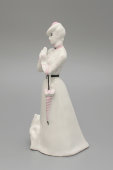 Фарфоровая статуэтка «Дама с собачкой», скульптор Бржезицкая А. Д., Дулево, 1987 г.