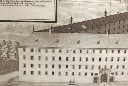 Старинная гравюра «Шерстяная фабрика в Австралии»