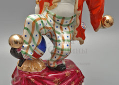Скульптура «Клоун с шарами», скульптор Орлов С. М., ДФЗ Вербилки, СССР, 1960-е