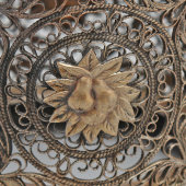 Советский металлический ажурный подстаканник «Груши», Артель им. Молотова, п. Мстёра, 1955 г.