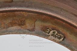 Советский металлический ажурный подстаканник «Груши», Артель им. Молотова, п. Мстёра, 1955 г.