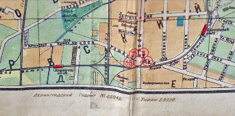 План, карта Ленинграда большого размера, масштаб 1:21 000, под редакцией музея города, СССР, 1927 г.