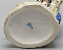 Комплект статуэток «Пара музыкантов с мандолиной и флейтой», фарфор, Эрнст Боне и сыновья (Ernst Bohne & Söhne), Тюрингия, Германия, 1900-1910 гг.