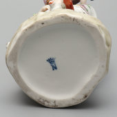 Комплект статуэток «Пара музыкантов с мандолиной и флейтой», фарфор, Эрнст Боне и сыновья (Ernst Bohne & Söhne), Тюрингия, Германия, 1900-1910 гг.