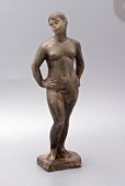 Керамическая статуэтка «Обнаженная девушка», скульптор Г. П. Левицкая, СССР
