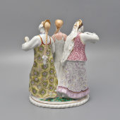 Фигурка по сказке «Аленький цветочек», скульптор Велихова С. Б., ЛФЗ, 1950-60 гг.