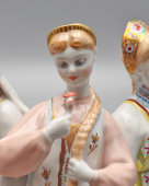 Фигурка по сказке «Аленький цветочек», скульптор Велихова С. Б., ЛФЗ, 1950-60 гг.