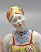 Фигурка по сказке «Аленький цветочек», скульптор Велихова С. Б., ЛФЗ, 1950-60 гг.