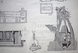 Старинная гравюра «Цемент»