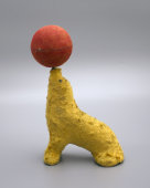 Мягкая игрушка «Цирковой тюлень», СССР, 1950-е годы, плюш.