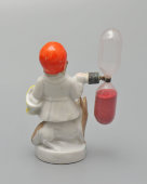 Старинные фарфоровые песочные часы «Красная шапочка с волком», таймер для варки яиц всмятку, 2 мин 50 сек, Германия, 1930-е