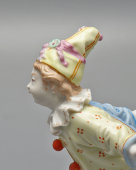 Статуэтка «Паяц», автор Шпис А. К., фарфор, ИФЗ, Александр II, 1850-70 гг.