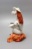 Анималистическая скульптура «Лошадь-гармонистка», фарфор, Гдель, 1990-е