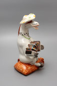 Анималистическая скульптура «Лошадь-гармонистка», фарфор, Гдель, 1990-е