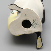 Фигурка «Африканец с барабаном стоящий», скульптор Федорова Т. А., фарфор, ЛЗФИ, 1950-60 гг.