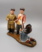 Статуэтка периода культурной революции в Китае, фарфор, 1960-70 гг.