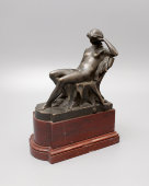 Скульптура «Задумчивость» (Меланхолия), бронза, Европа, 1887 г.