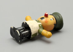 Детская деревянная игрушка, кукла «Дворник», СССР, 1960-70 гг.