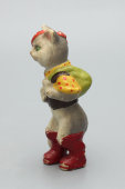 Детская игрушка «Кот в сапогах», колкий пластик, СССР, 1950-е
