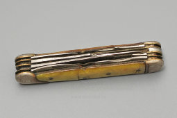 Советский складной карманный нож со штопором, сталь, перламутр, сер. 20 в.