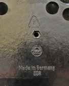 Черный винтажный телефонный аппарат Nordfern W66 в корпусе из бакелита, ГДР, 1960-е