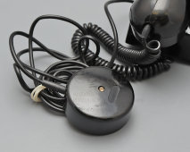 Черный винтажный телефонный аппарат Nordfern W66 в корпусе из бакелита, ГДР, 1960-е