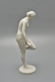 Статуэтка «Гимнастка», бисквитный фарфор, Барановский фарфоровый завод, 1950-60 гг.