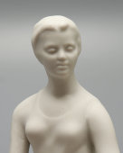 Статуэтка «Гимнастка», бисквитный фарфор, Барановский фарфоровый завод, 1950-60 гг.