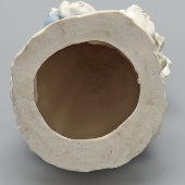 Статуэтка «Снегурочка с зайцем. С Новым годом!», фарфор, СССР, 1960-е