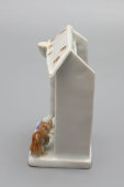 Скульптурная миниатюра «Леди и бродяга», скульптор Ю. М. Львов, художник Н. И. Исакова, Первомайский фарфоровый завод (Песочное), 1970-е