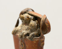 Миниатюра «Собака и кот», венская бронза, Европа, Австрия, 19 в.