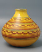 Авторская фаянсовая ваза, Филянская В. Г., ЗиК Конаково, 1950-60 гг.