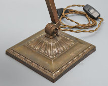 Настольная лампа банкира «Emeralite» (Изумруд), серия № 8734, латунь, стекло, США, 1916-1930 гг.