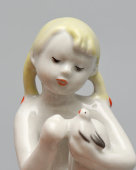 Фигурка «Юный скульптор» (малая), скульптор Столбова Г. С., фарфор ЛФЗ, 1950-60 гг.