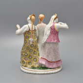 Статуэтка «Аленький цветочек» по мотивам сказки Аксакова С. Т., скульптор Велихова С. Б., фарфор, ЛФЗ, 1950-60 гг.