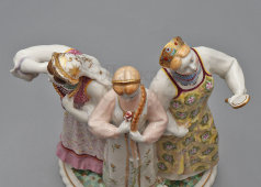 Статуэтка «Аленький цветочек» по мотивам сказки Аксакова С. Т., скульптор Велихова С. Б., фарфор, ЛФЗ, 1950-60 гг.