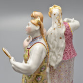 Статуэтка «Аленький цветочек» по мотивам сказки Аксакова С. Т., скульптор Велихова С. Б., фарфор, ЛФЗ, 1950-60 гг.